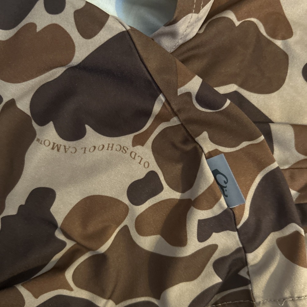 Drake Performance Fishing Hoodie Men's Size 2XL Brown Old School Camo - Picture 10 of 11